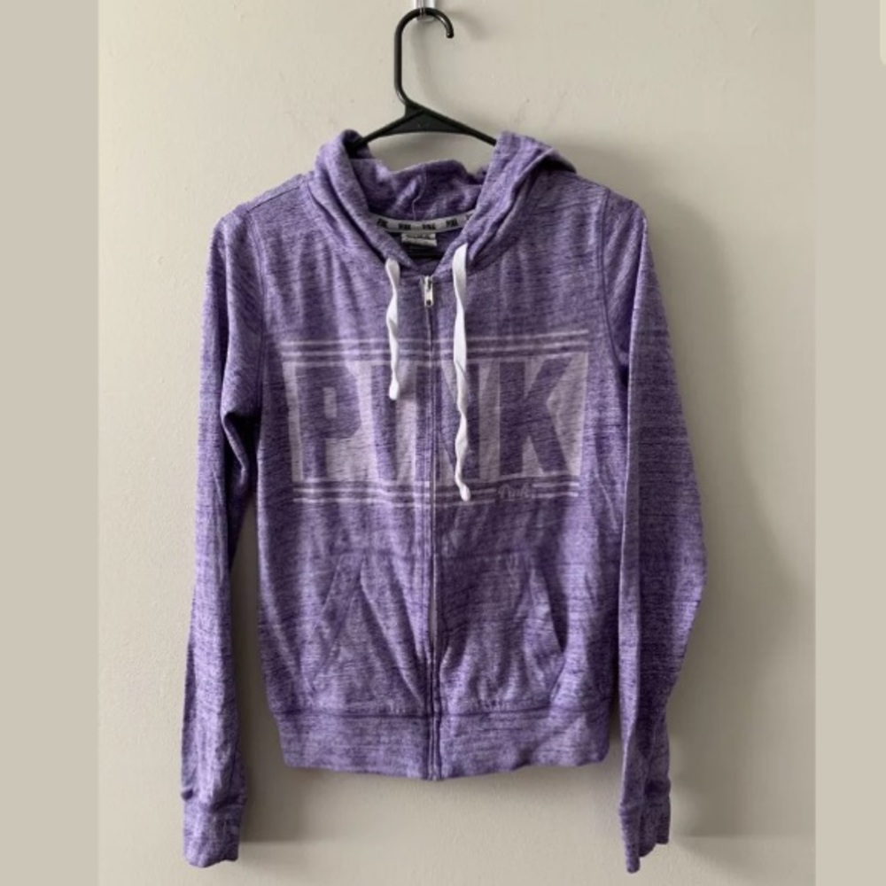 Victoria’s Secret PINK Purple Zip Up Hoodie XS